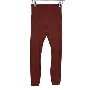 VUORI Studio Pocket Legging in Rosewood Cropped Size Small